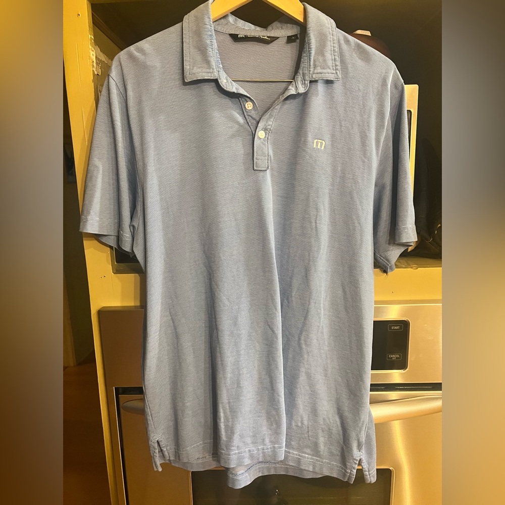 EUC Travis Mathew Light Blue Polo Sz.L